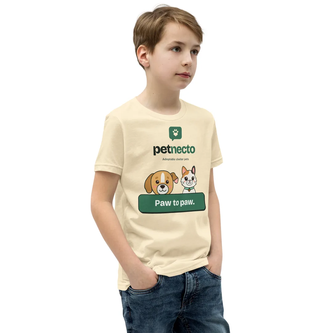 Mango and Hazel Kids Tee, front, Right Front