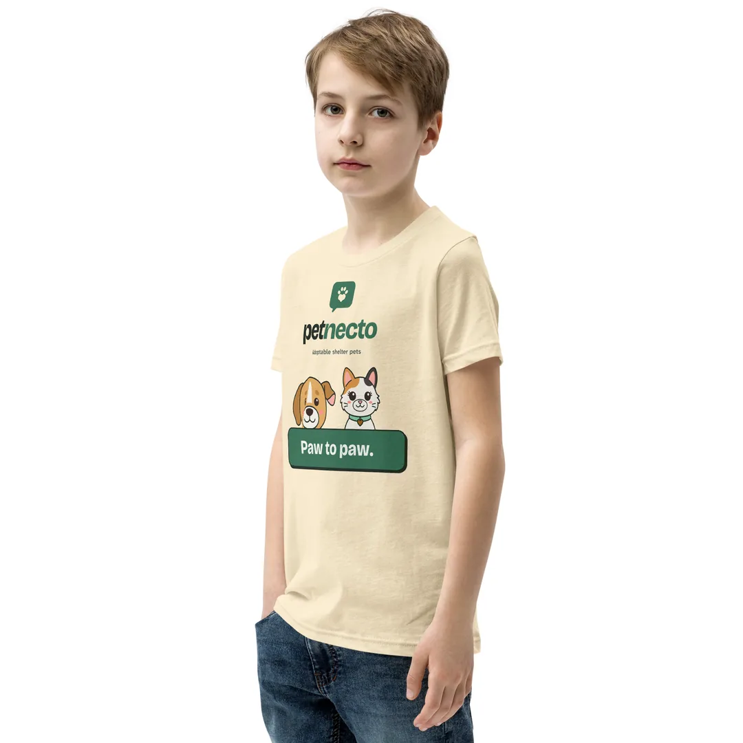 Mango and Hazel Kids Tee, front, Left Front
